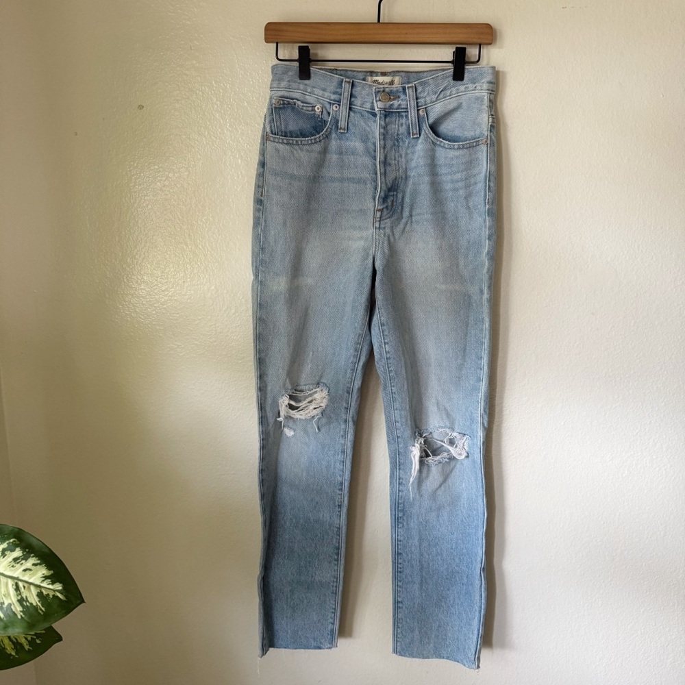 Madewell | Button Fly Classic Straight Full-Length Jeans